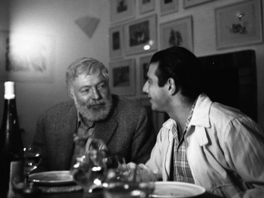 Ernest Hemingway with bullfighter Antonio Ordonez, the hero of the novel “Dangerous Summer” (1960). Source: JFK Library